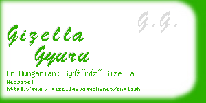 gizella gyuru business card